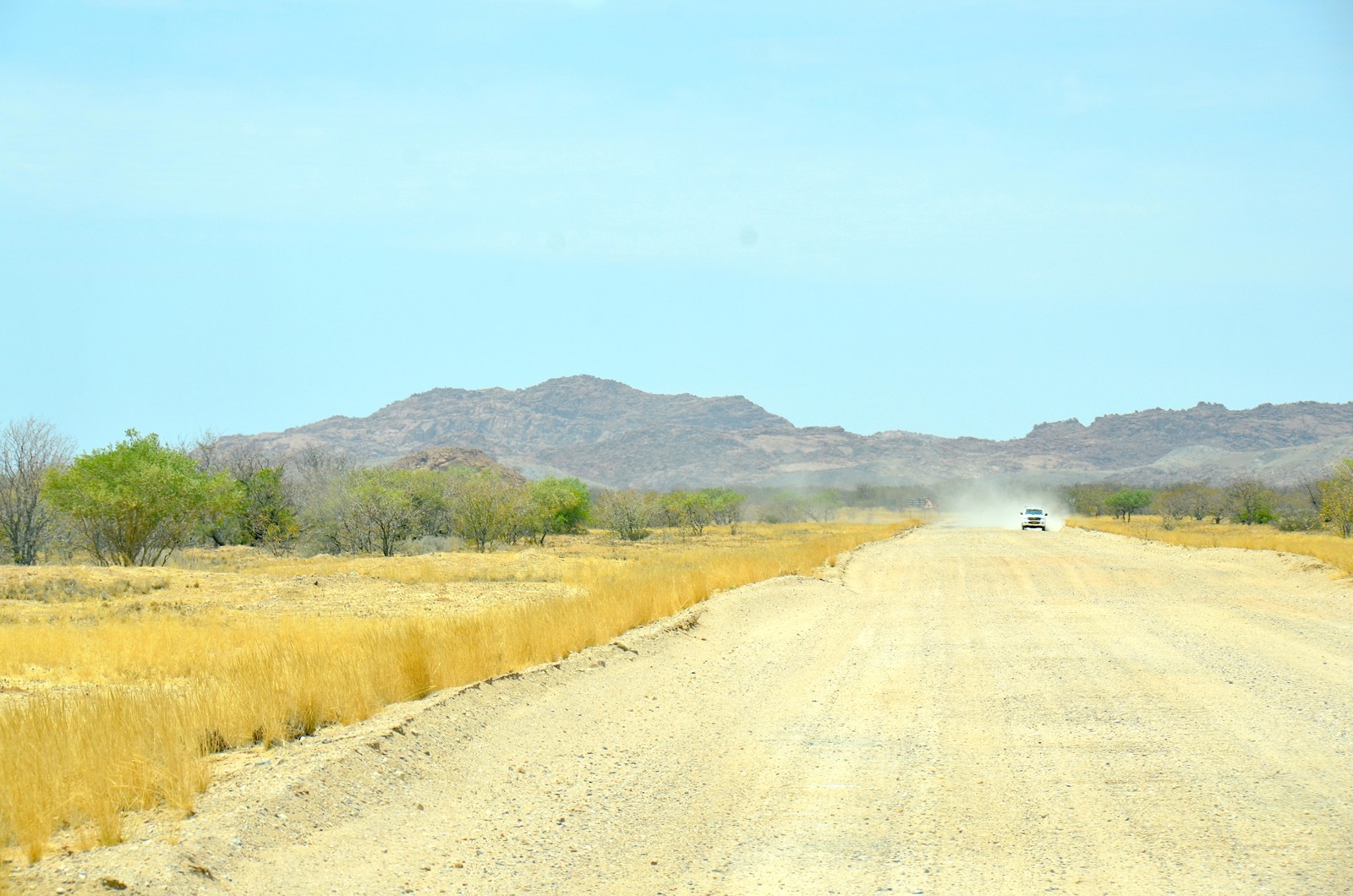 Gravel road in Namibia. Historic photograph; no current road-condition claim.